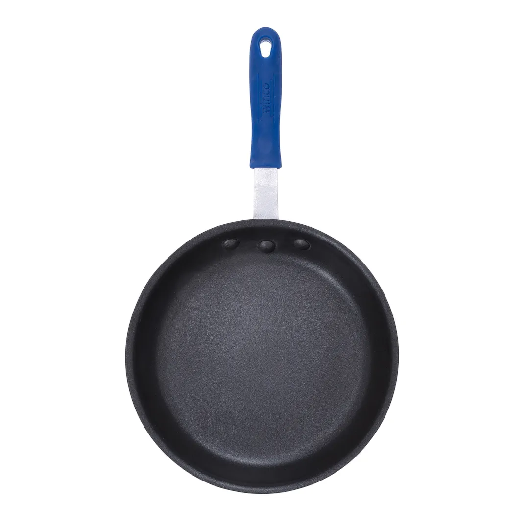 Winco AFPI-8NH 8" Non-Stick Induction Ready Aluminum Fry Pan with Silicone Sleeve