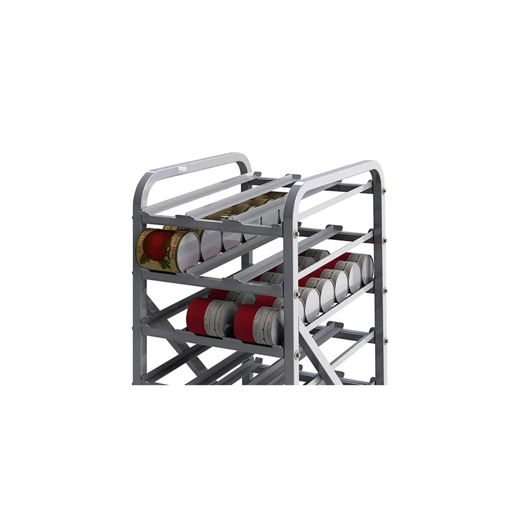 Winco ALCR-9 Aluminum Full Size Stationary Can Storage Rack