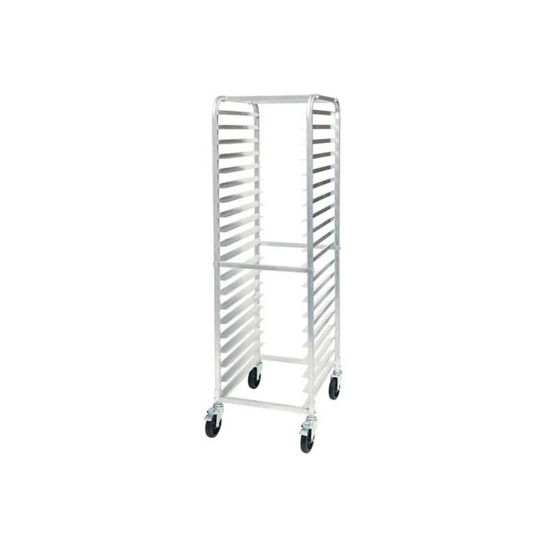 Winco ALRK-20BK Unassembled End Load Full Height Bun / Sheet Pan Rack with Brake - 20 Pan