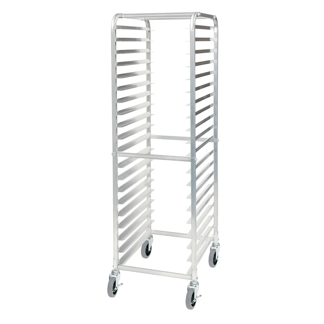 Winco ALRK-20R Aluminum Universal Sheet Pan Rack, With Brake - 20 Pan