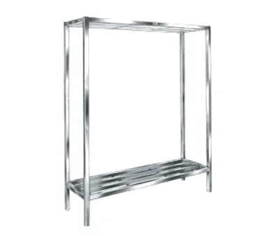 Winholt ALSCS-60-224 All-Welded Aluminum 2 Shelf Cooler & Backroom Shelving  - 24" x 60" x 60"