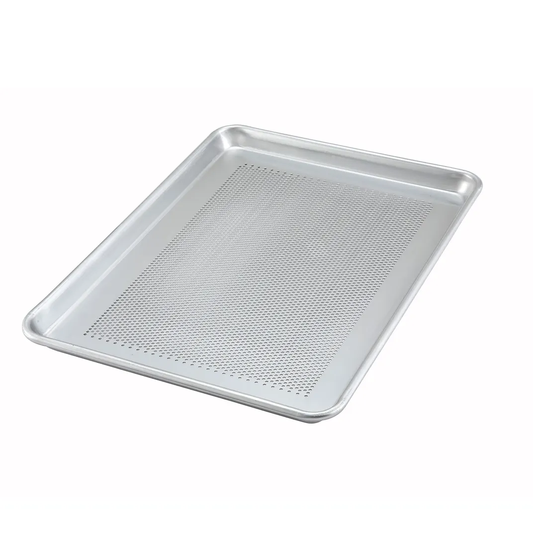 Winco ALXP-1318P Sheet Pan, 1/2 Size, 13" X 18", Perforated, 1/8" Dia. Holes