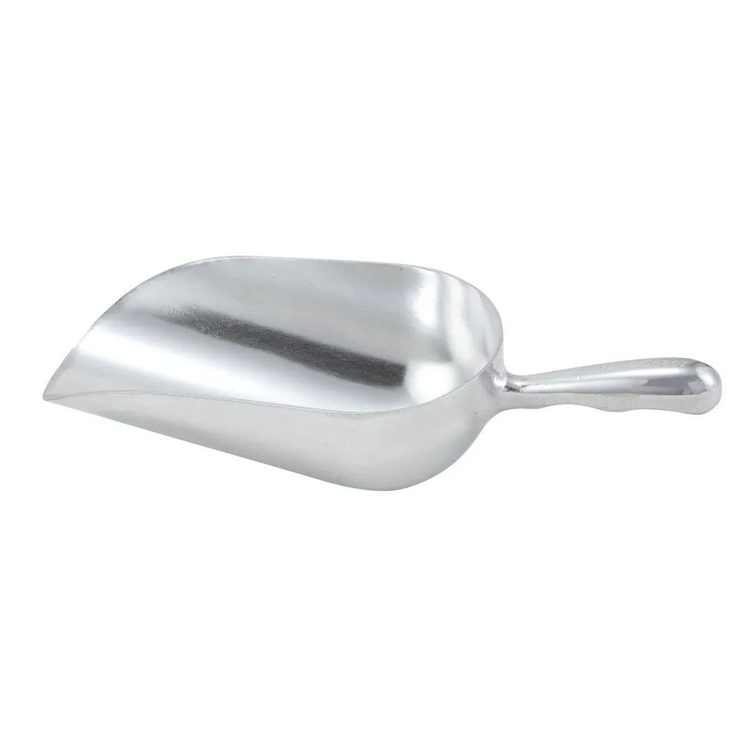 Winco AS-58 58 oz. Aluminum Scoop (hand wash only)