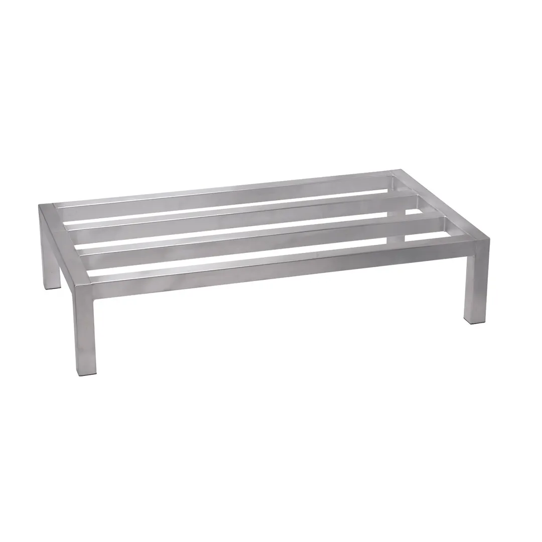 Winco ASDR-1424 Aluminum Stationary Dunnage Rack w/ 1200 lb Capacity - 14“ x 24" x 8”