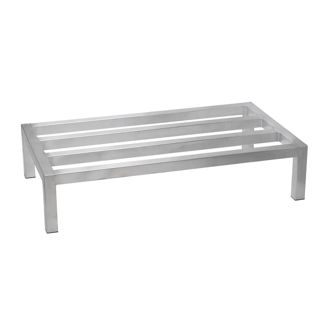 Winco ASDR-1448 Aluminum Stationary Dunnage Rack w/ 900 lb Capacity - 14" x 48" x 8"