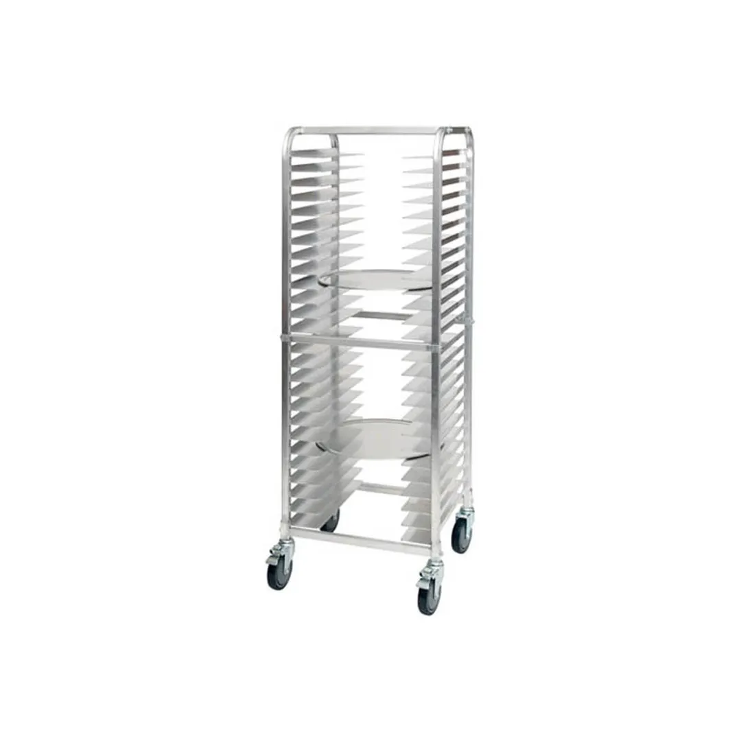 Winco AWPR-26BK 23" 26-Tier Aluminum Pizza Pan Rack w/ 800 lb. Capacity