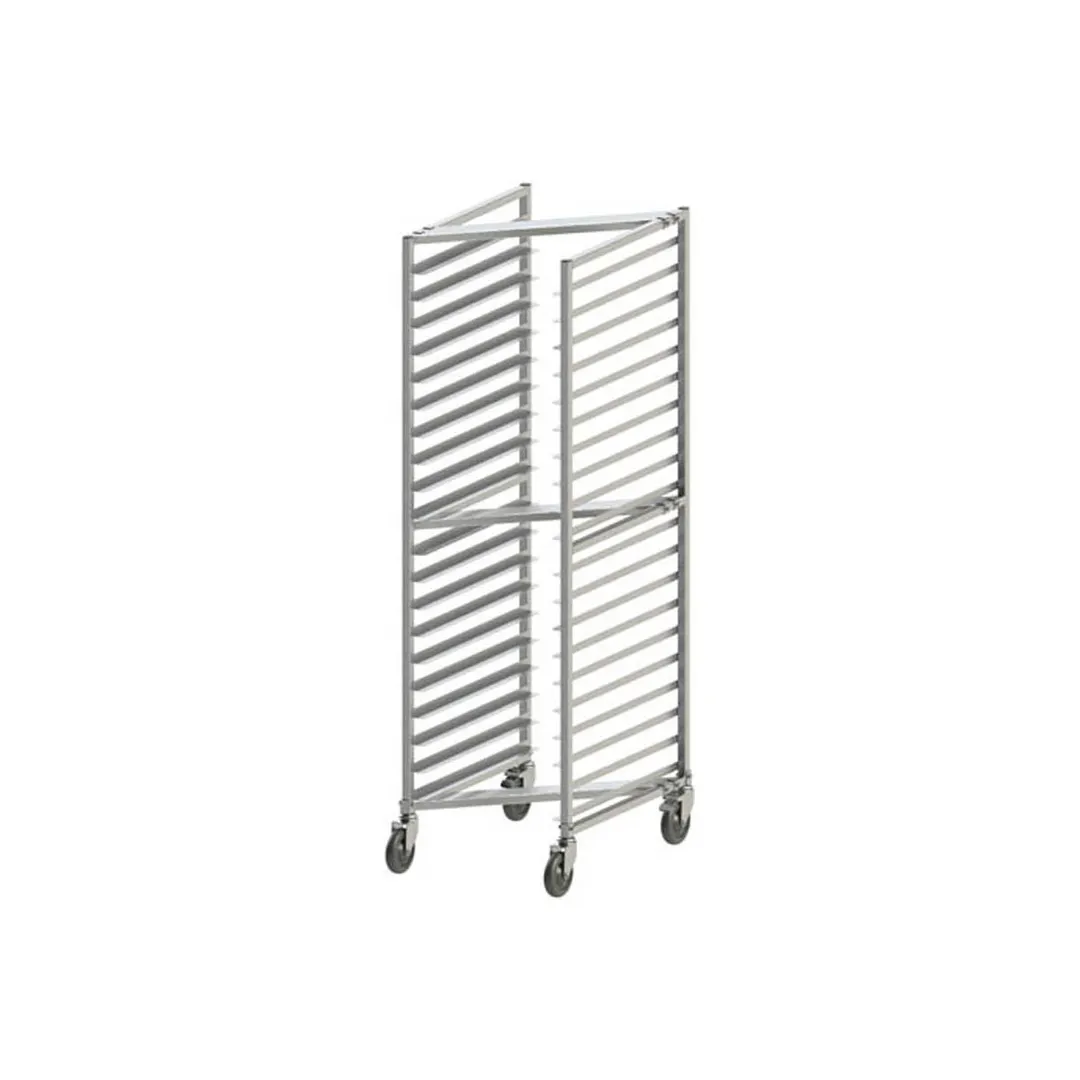 Winco AWZK-20 20 Pan Aluminum End Load Nesting Bun / Sheet Pan Rack, Assembled