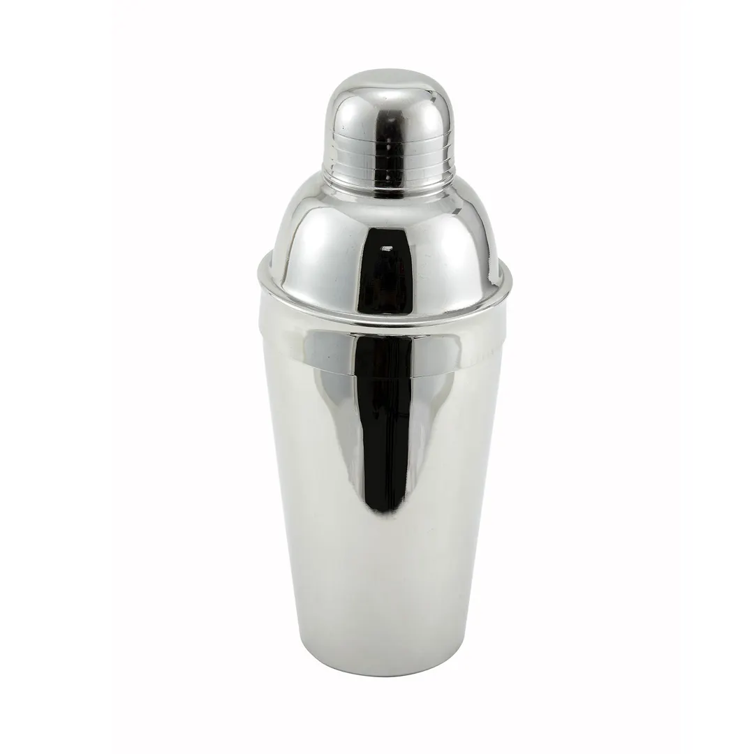 Winco BL-3P 3-Piece Bar Shaker Set, 16 oz Capacity, Stainless Steel, Cap Strainer & Mixing Cup