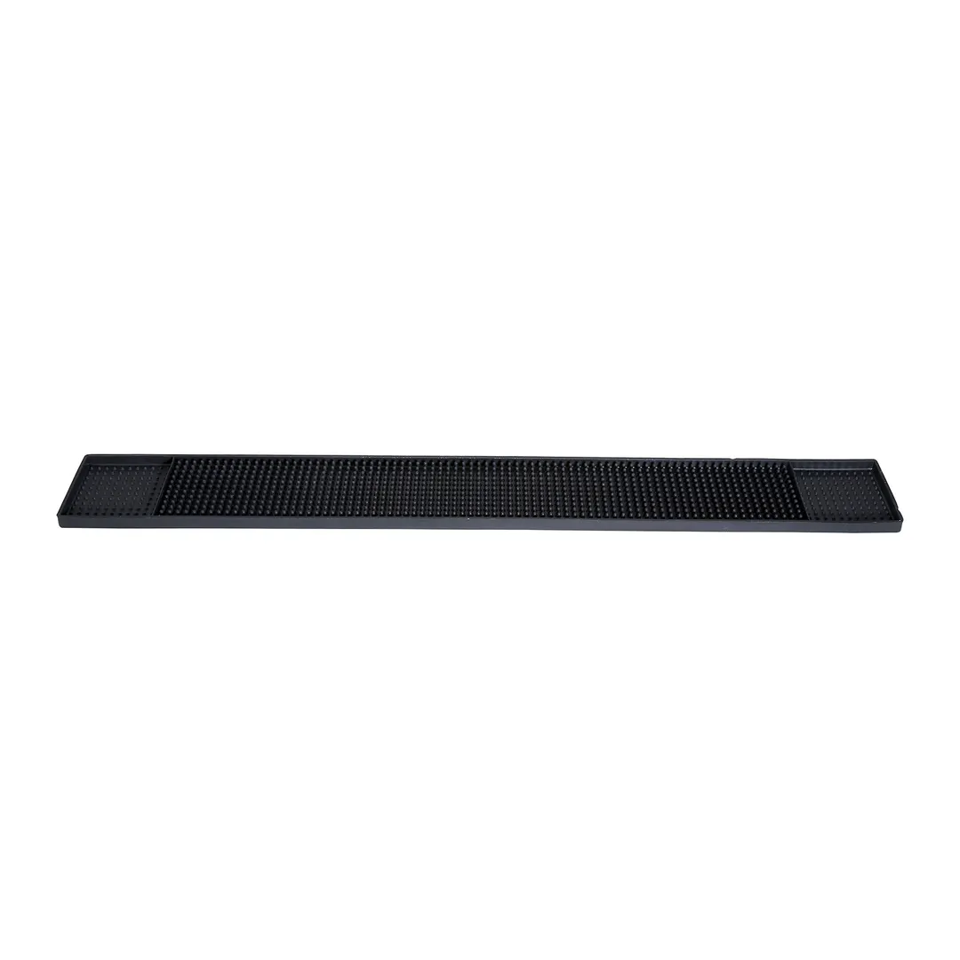 Winco BM-327K 27" X 3-1/4" Rubber Bar Service Mat, Black