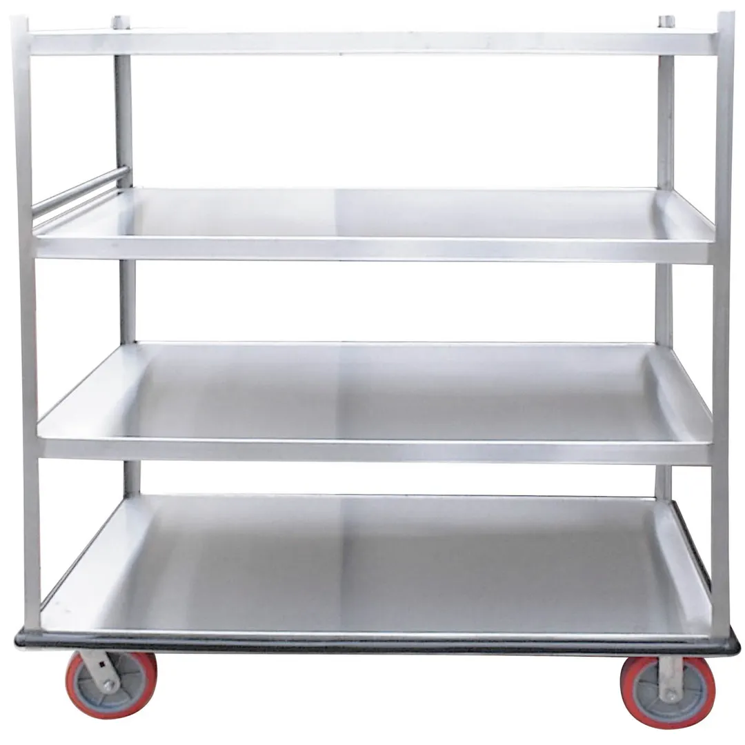 Winholt BNQT-3 Aluminum Queen Mary Banquet Service Cart w/ 3 Shelves
