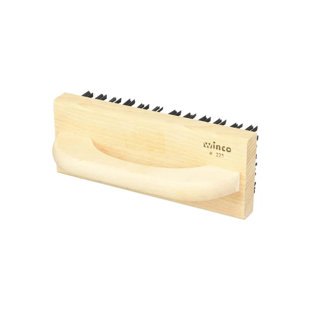 Winco BR-9 Butcher Block Brush with Steel Bristles