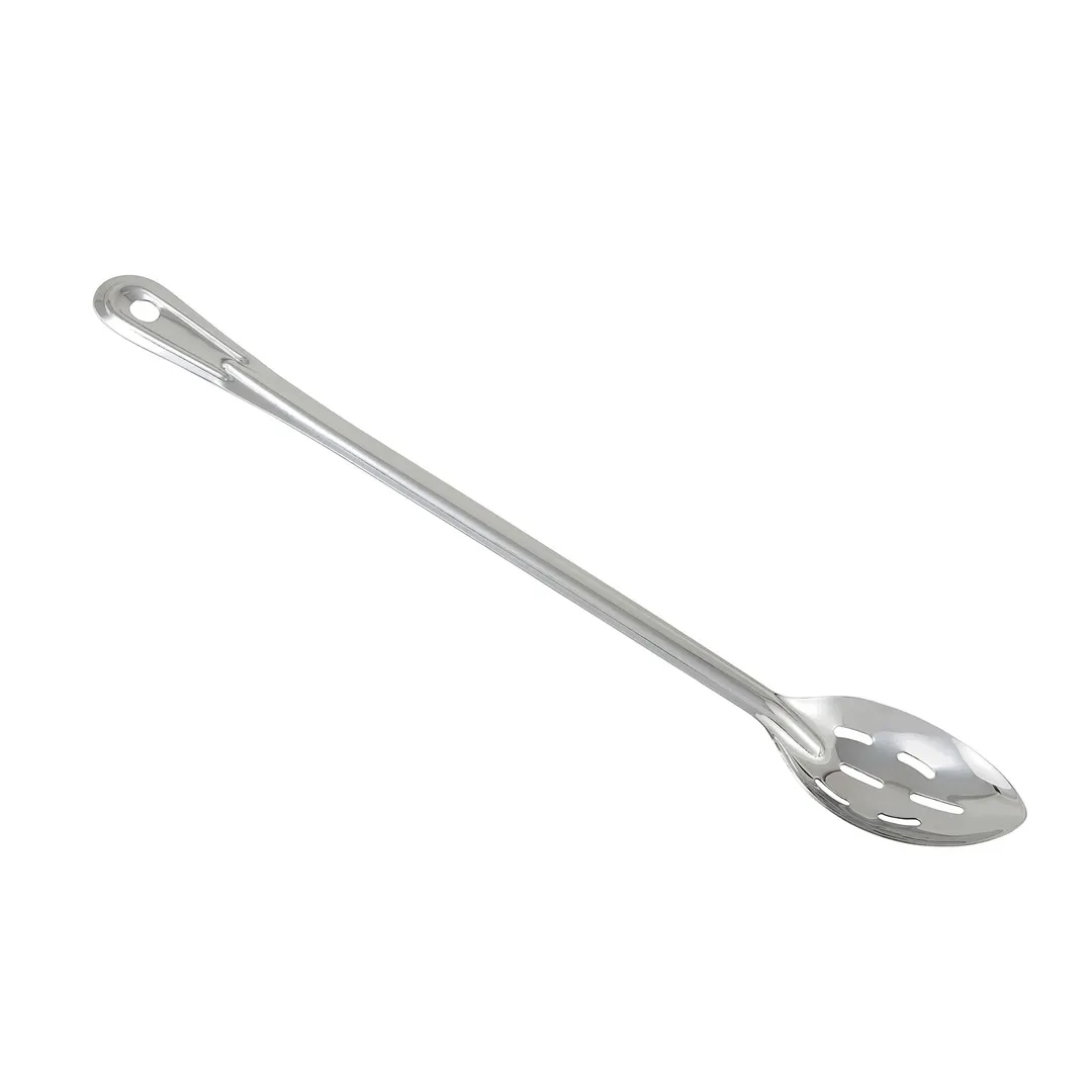 Winco BSST-18 18" Slotted Heavy Duty Basting Spoon w/ 1.5 mm Stainless Steel