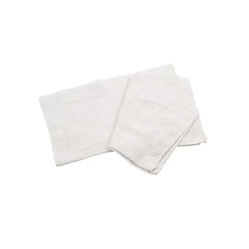 Winco BTW-30 Bar Towel - 16" x 19", 100% Cotton, White, Absorbent, Restaurant Grade - 1 Dozen