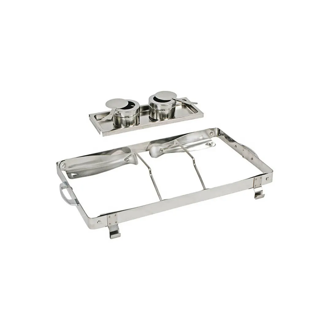 Winco C-1080 8 qt. Stainless Steel Oblong Chafer Bellaire Line