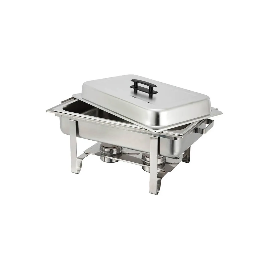 Winco C-3080B Polished Eco Newburg 8 qt. Chafer with Stand