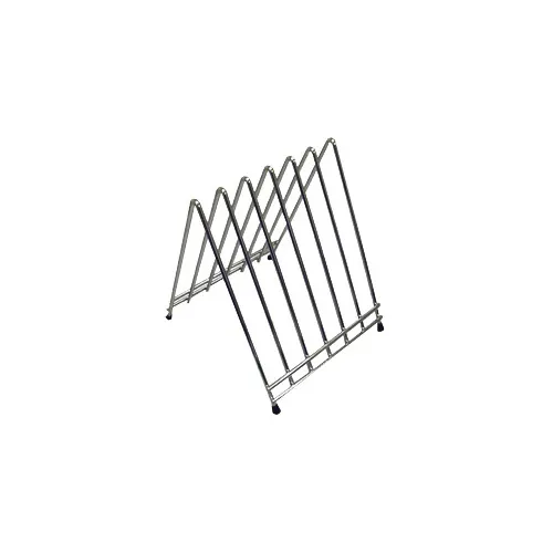 Winco CB-6L Six-Slot Cutting Board Rack, Chrome Plated