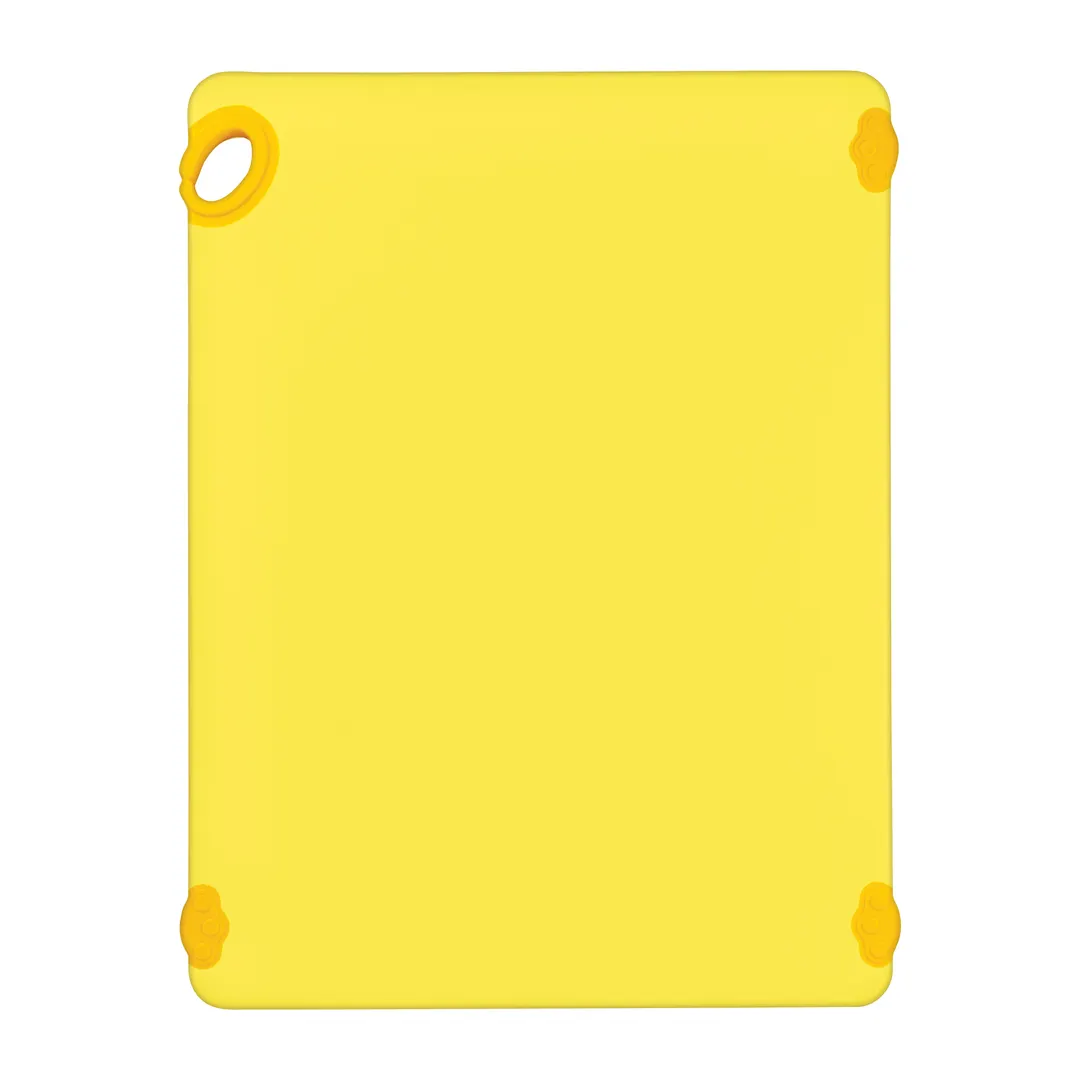 Winco CBK-1824YL 18” x 24” x 1/2" Yellow StatikBoard Plastic Cutting Board 
