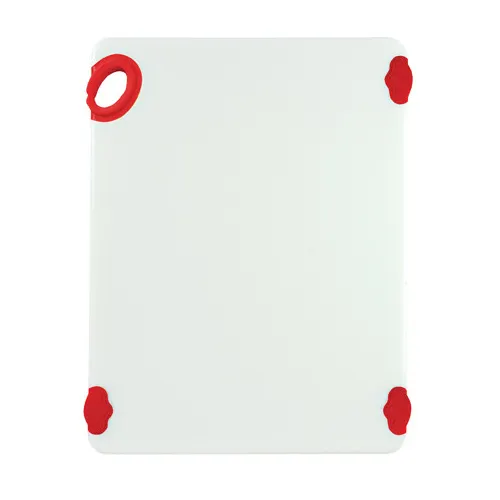 Winco CBN-1520RD Red StatikBoard Co-Polymer Plastic Cutting Board - 15” x 20” x 1/2"