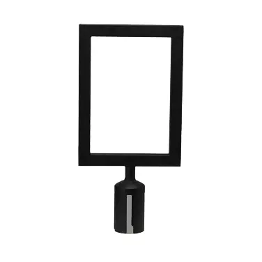 Winco CGSF-12K Winco Black Stanchion Top Sign Frame