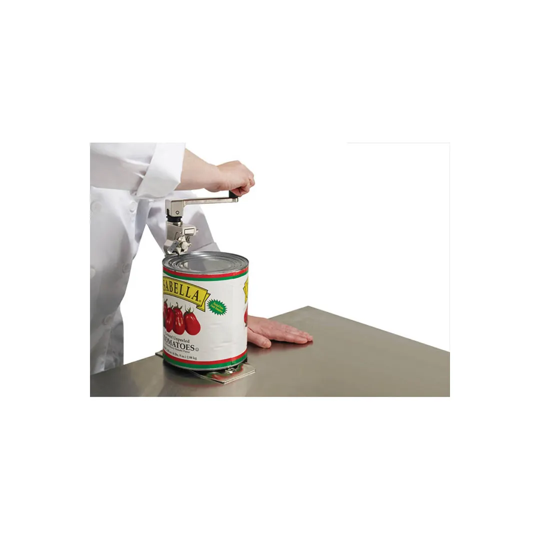 Winco CO-3N Table-Mount Manual Can Opener w/ Dual-Sided Tempered Knife Blade