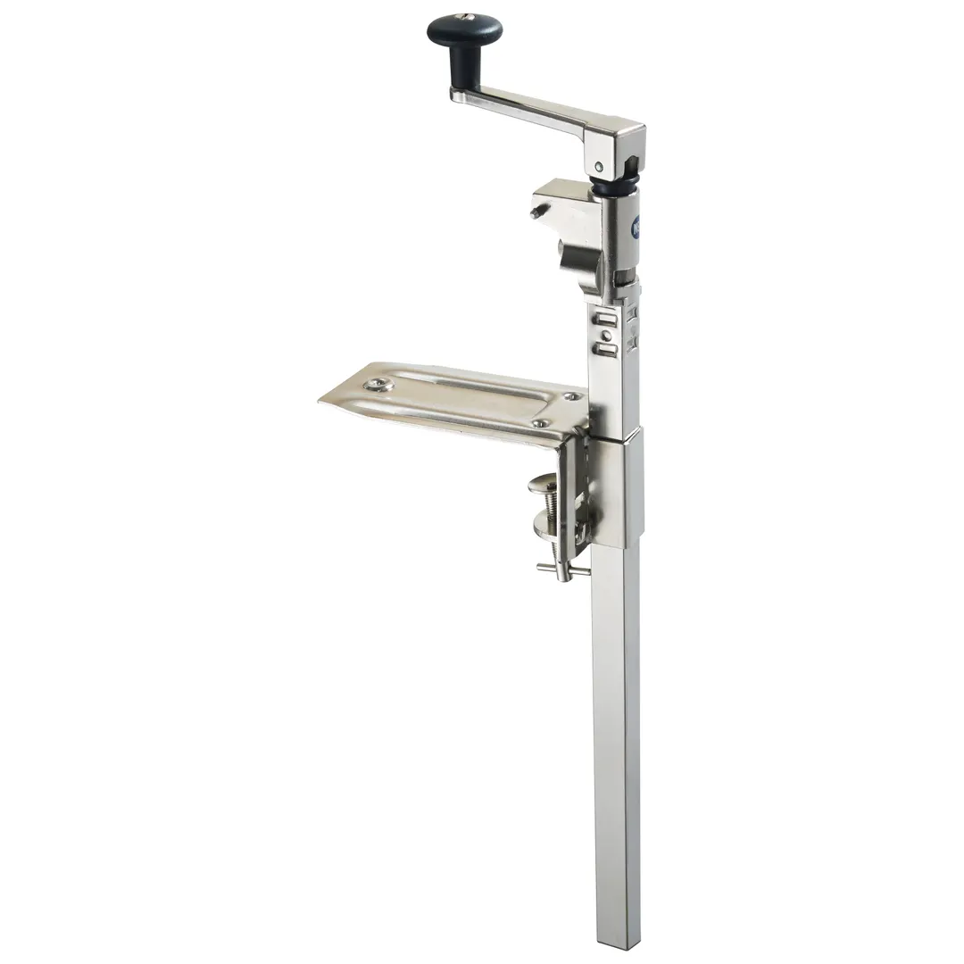 Winco CO-3N Table-Mount Manual Can Opener w/ Dual-Sided Tempered Knife Blade