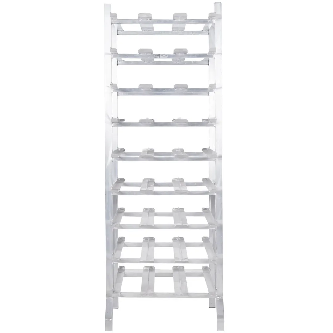 Winholt CR-162M Full Size Aluminum Mobile Can Storage Rack with 162 #10 or 216 #5 Cans Capacity