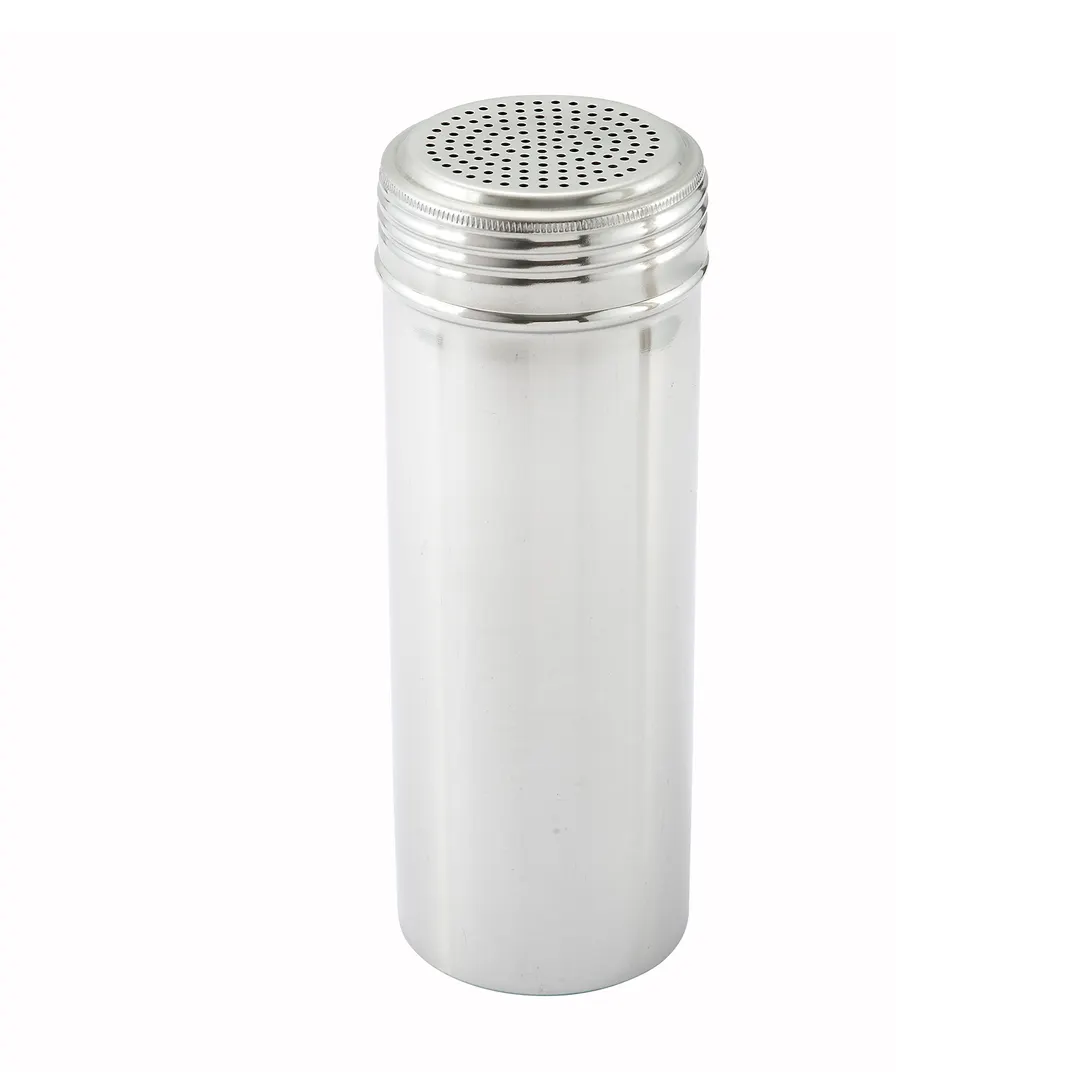 Winco DRG-22H 22 oz. Stainless Steel Shaker / Dredge without Handle