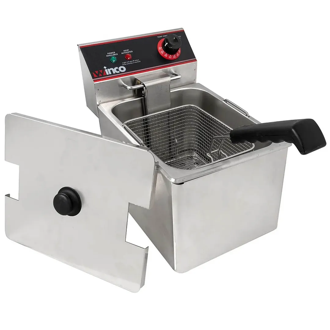 Winco EFS-16 16 lb. Single Well Electric Countertop Fryer