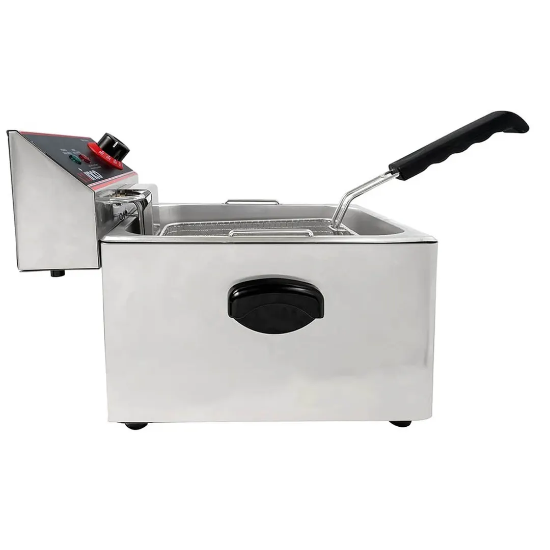 Winco EFS-16 16 lb. Single Well Electric Countertop Fryer
