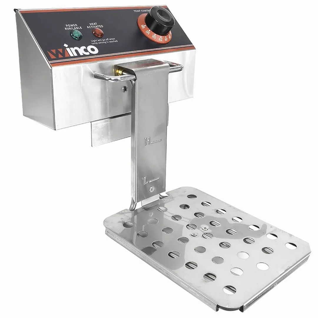Winco EFT-32 32 lb. Twin Well Electric Countertop Fryer