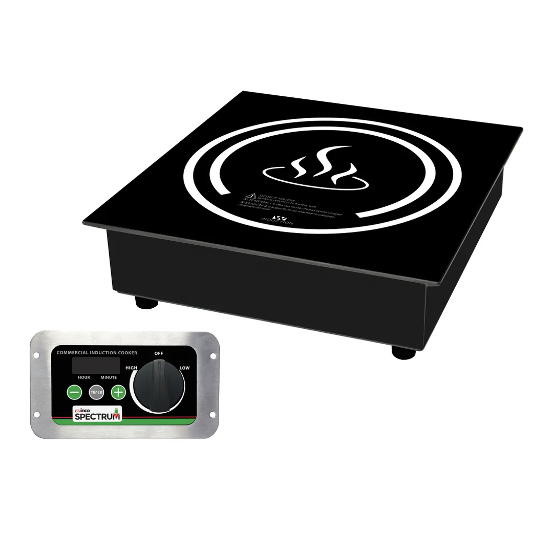 Winco EIDS-34 12" Built-In/Drop-In Induction Cooker w/ Digital Controls, Ceramic Glass Surface