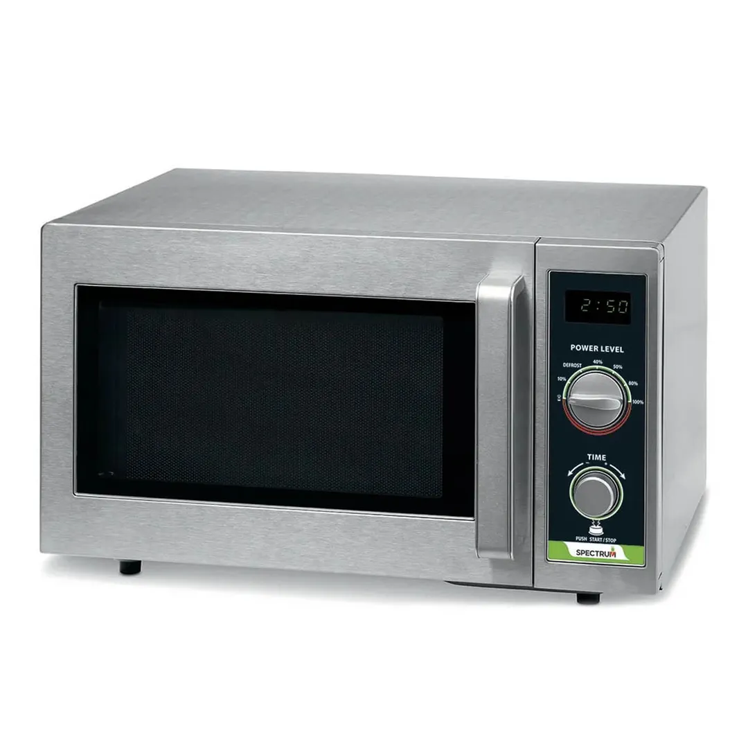 Winco EMW-1000SD 1000-Watt Commercial Microwave Oven w/ 0.9 cu ft Capacity, Dial Control
