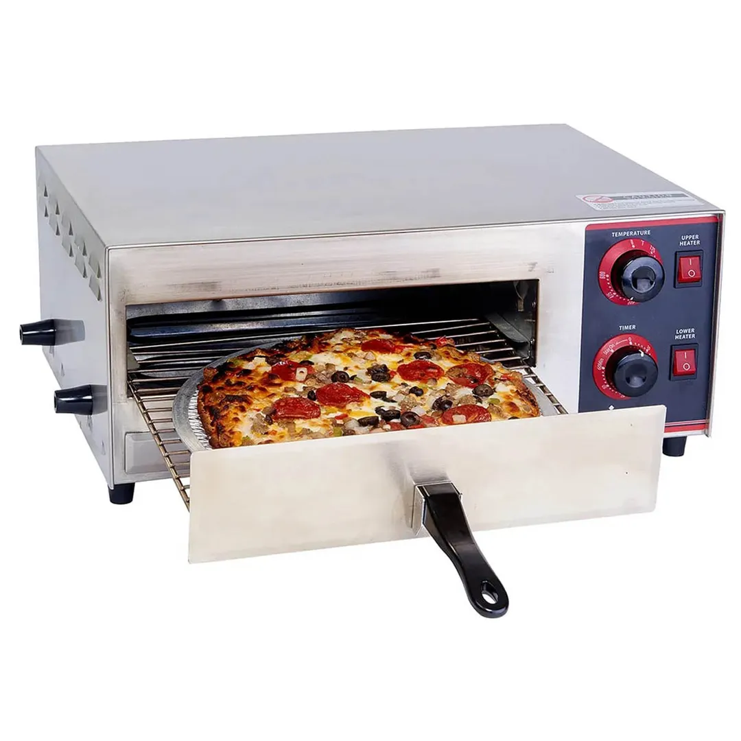 Winco EPO-1 20" Electric Countertop Single-Deck Pizza Bake Oven w/ (1) 12" Pizza Capacity