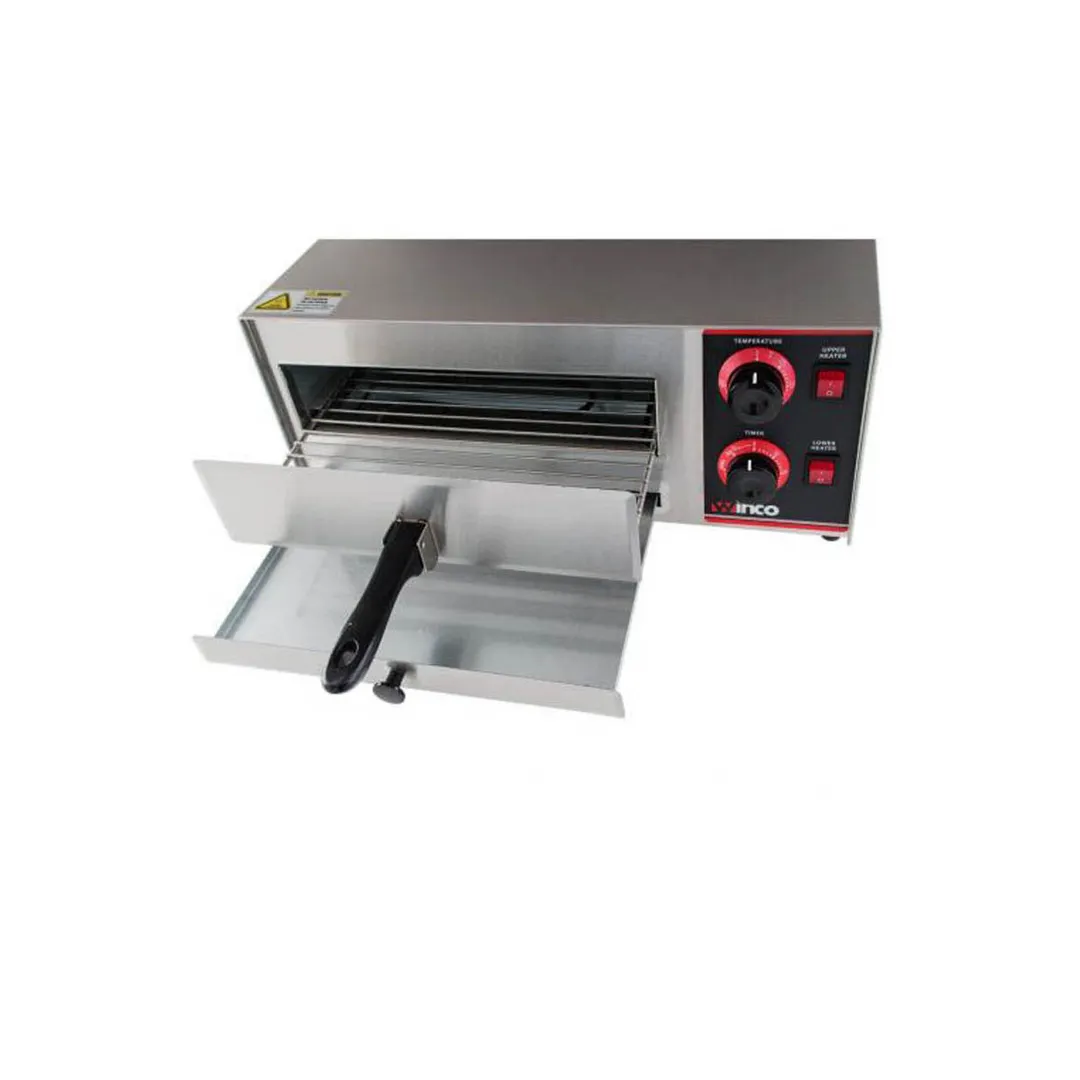 Winco EPO-1 20" Electric Countertop Single-Deck Pizza Bake Oven w/ (1) 12" Pizza Capacity