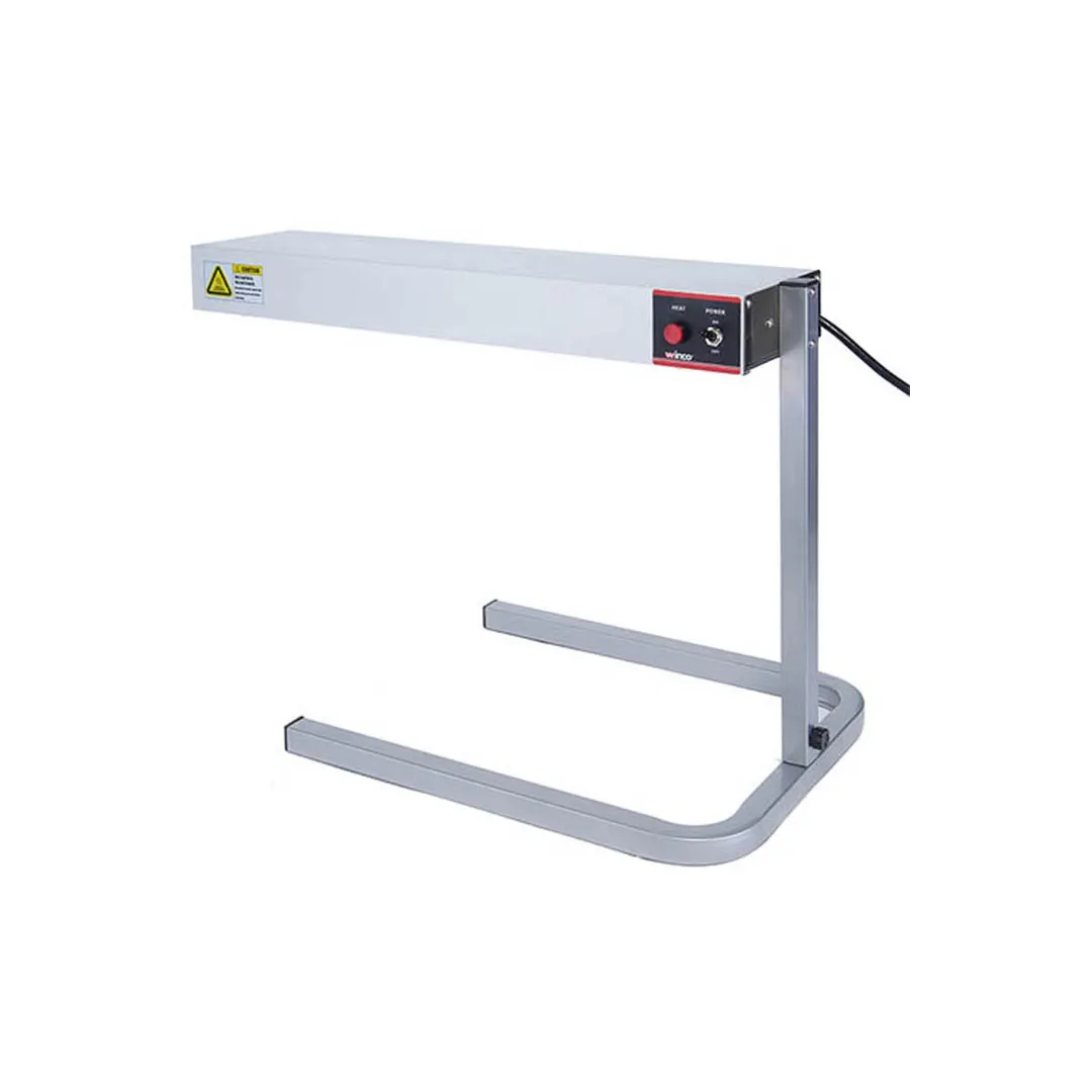 Winco ESH-1 Electric Strip Heater 14.25"W x 26.13"D, 500W 120V, unlighted, steel finish, stand - Set