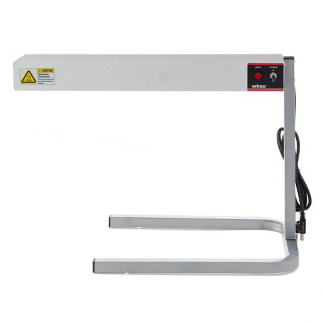 Winco ESH-1 Electric Strip Heater 14.25"W x 26.13"D, 500W 120V, unlighted, steel finish, stand - Set