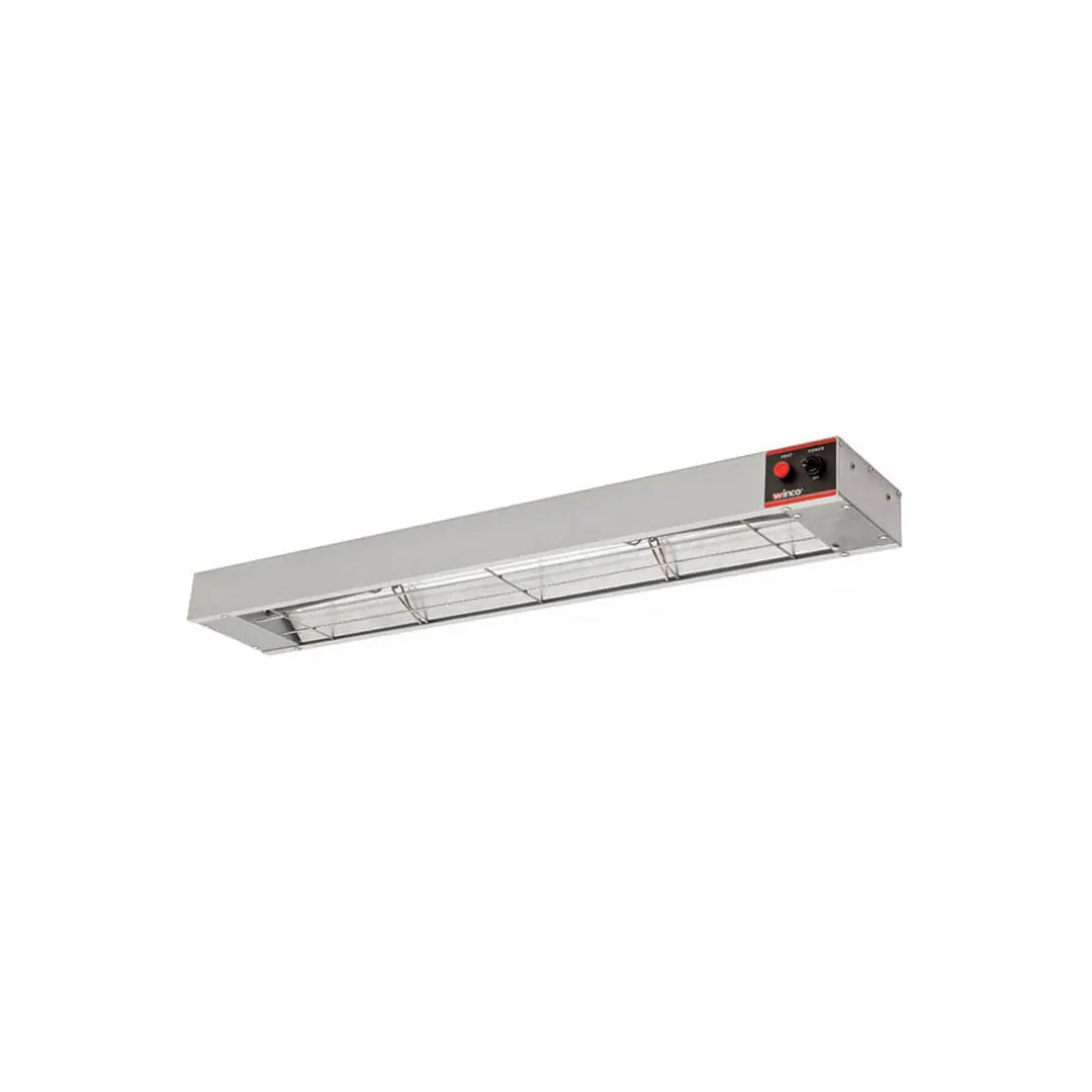Winco ESH-36 36" Strip Heater, 120V 850W, 31-36" Metal Rod, Unlighted, Embossed Steel Finish - Set
