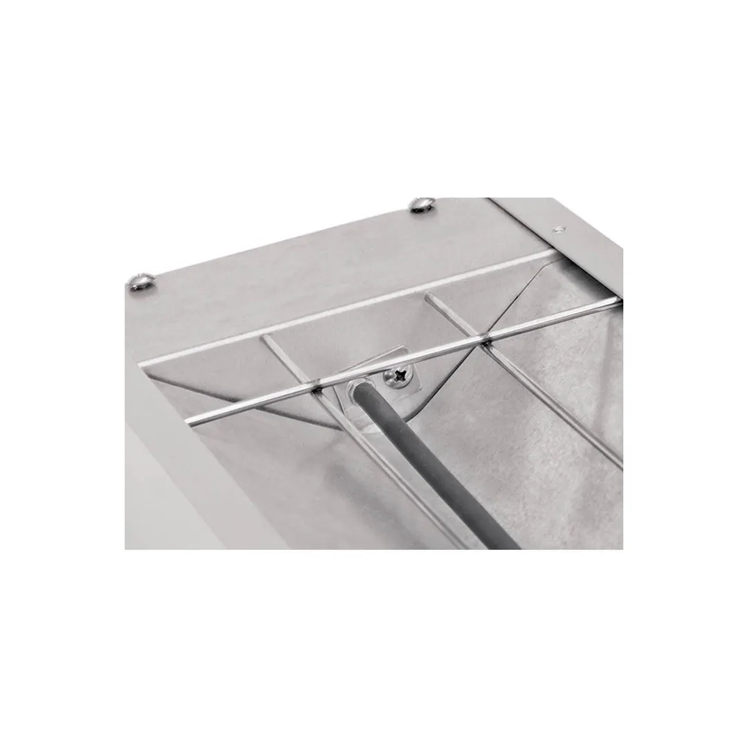 Winco ESH-72 72" Single Unlighted Strip Heater, Metal Rod, Aluminum Finish, 120V 1.75kW - Set