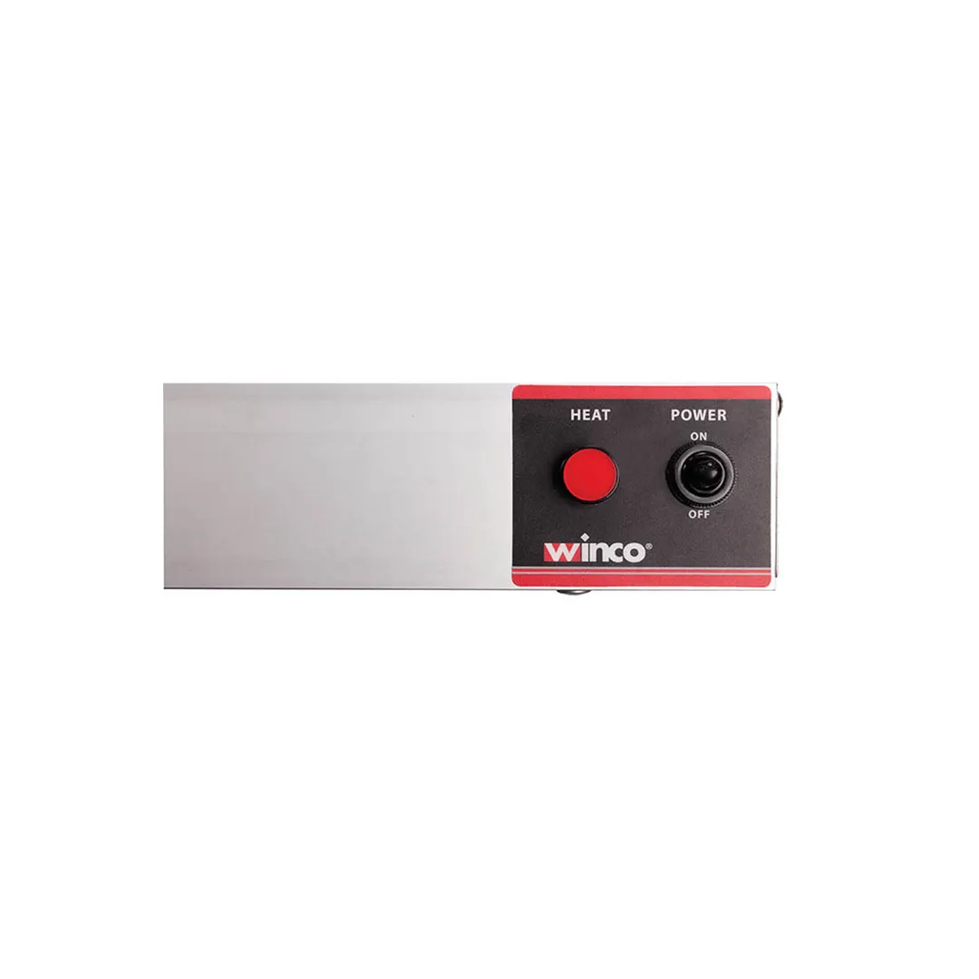 Winco ESH-72 72" Single Unlighted Strip Heater, Metal Rod, Aluminum Finish, 120V 1.75kW - Set