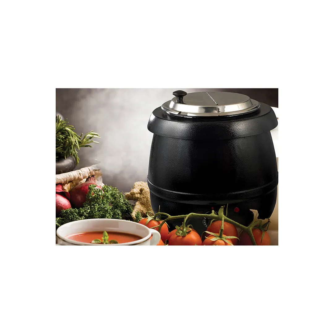 Winco ESW-66 Stainless Steel 10 qt. Electric Soup Warmer with Adjustable Heat Control