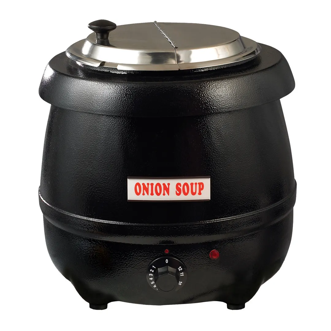 Winco ESW-66 Stainless Steel 10 qt. Electric Soup Warmer with Adjustable Heat Control