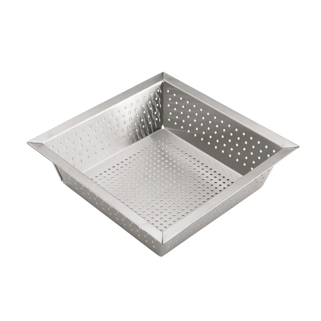 Winco FDS-1010 Stainless Steel Floor Drain Strainer, 10" x 10" x 2 5/8"