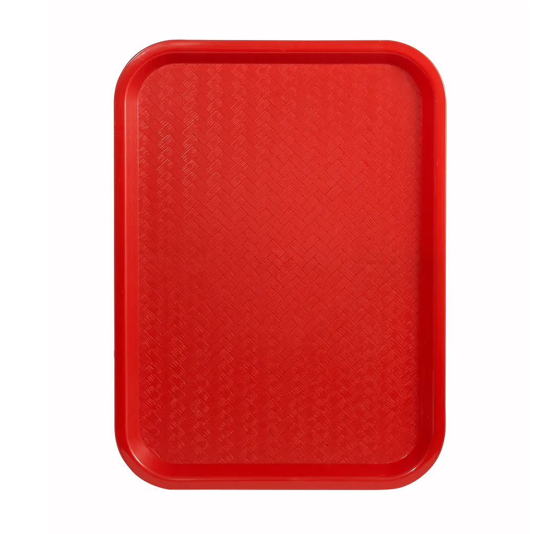 Winco FFT-1216R Fast Food Tray, 12" X 16", BPA Free, Polypropylene, Red, NSF