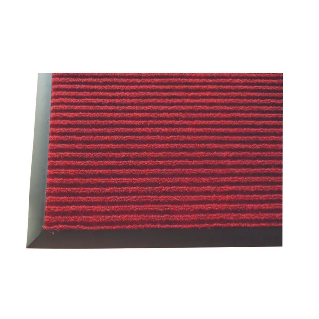 Winco FMC-35U Burgundy Carpet Floor Mat, Vinyl Backed -  3' x 5'