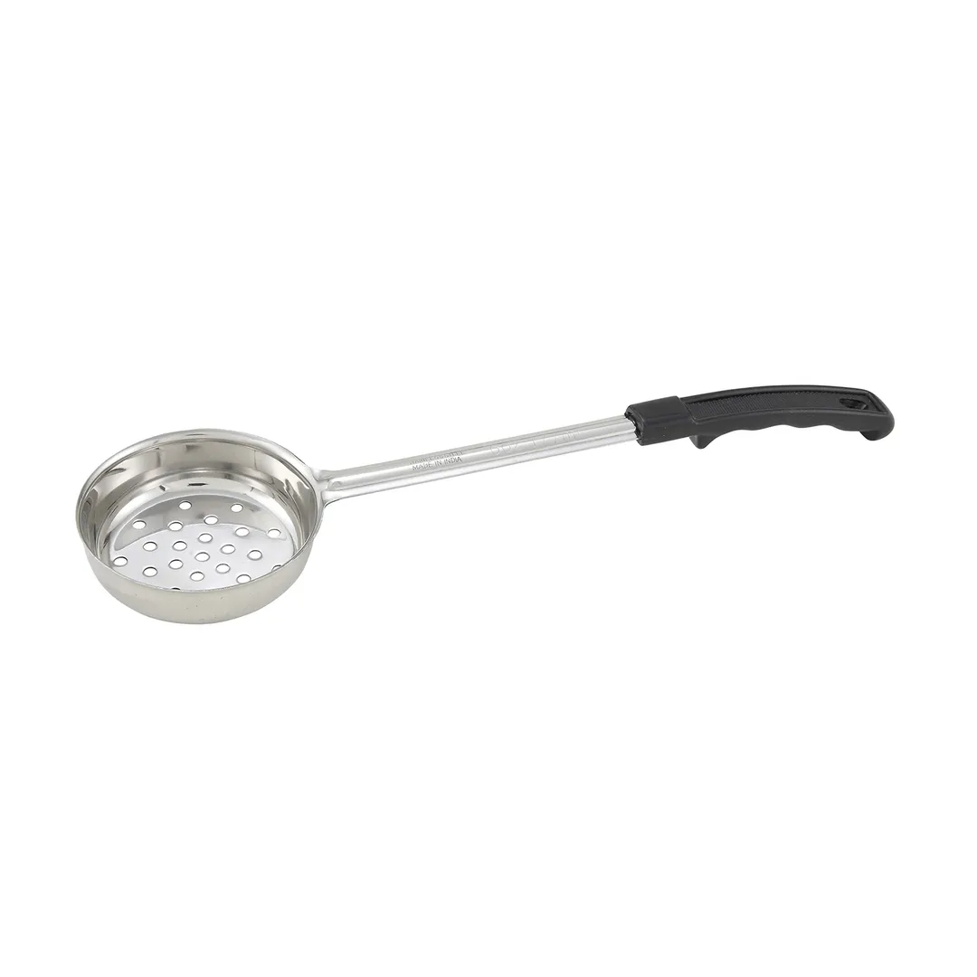 Winco FPP-6 6 oz. One-Piece Perforated Food Portioner, Black Handle