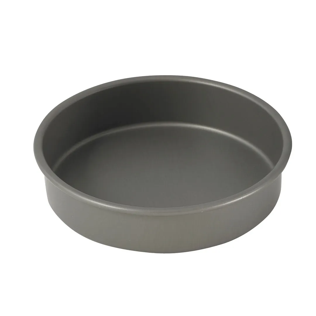 Winco HAC-082 Cake Pan, 8" Dia. X 2"H, Round, 18 Gauge, Anodized Aluminum