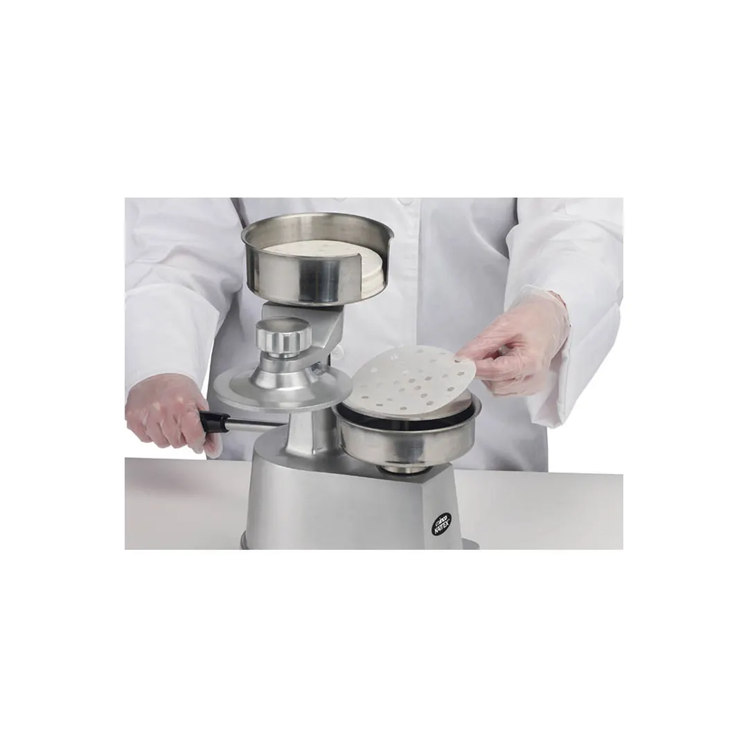 Winco HBP-3 Hamburger Press 10" Heavy-duty with 4" and 5" Plates - 1/Set