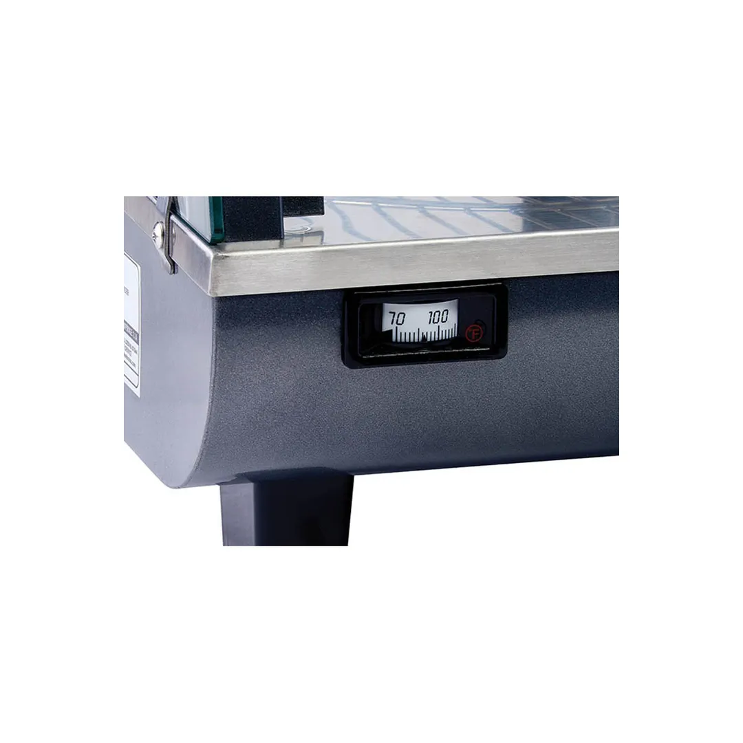 Winco HDM-13 Heated Display, 13.5" Wide, 3 Shelves, 2 Doors, 85‑195°F Thermostat, 120V 800W – Set