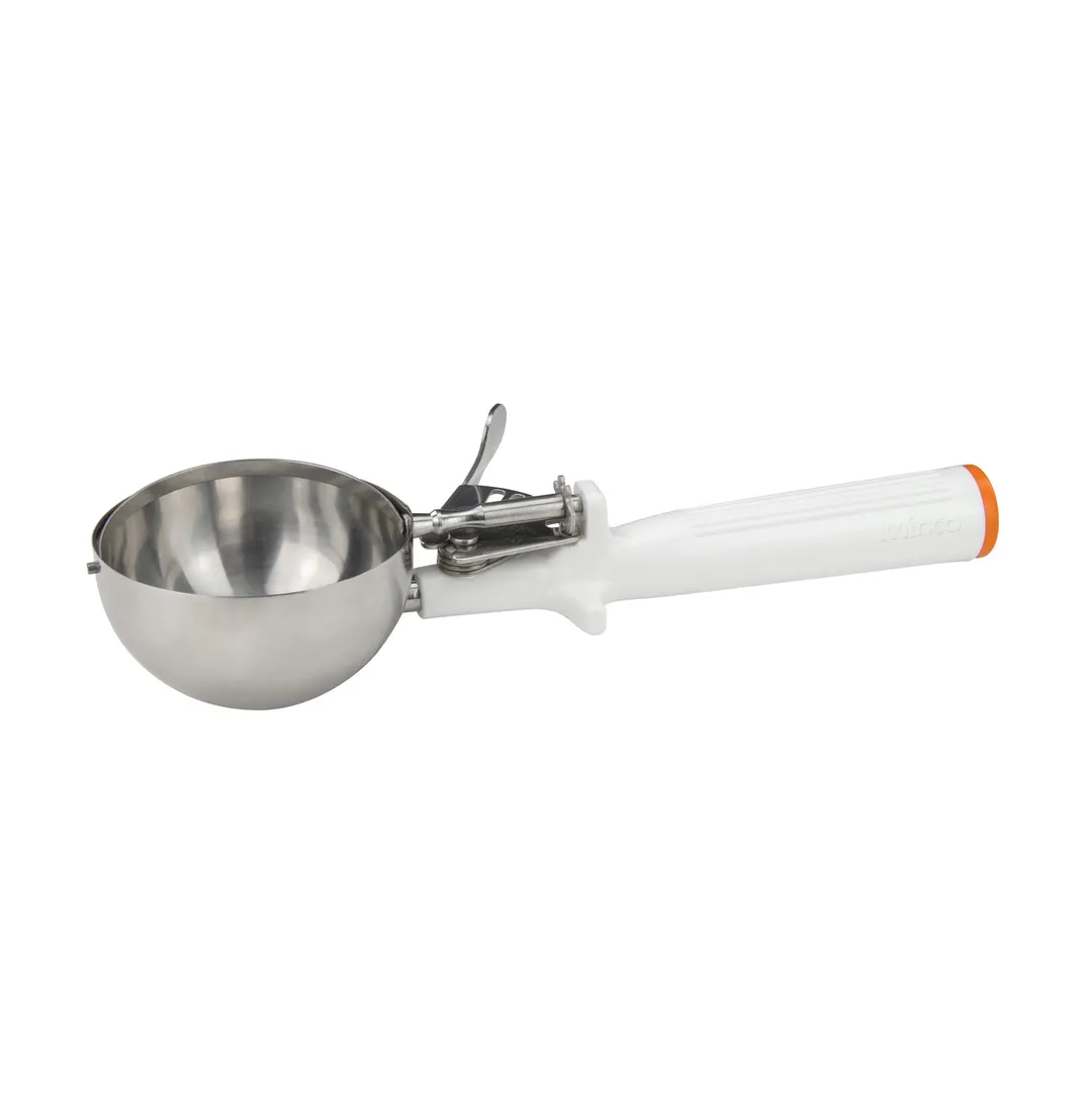 Winco Deluxe Disher, 5-1/3 Oz., Size 6, 3-3/16" Dia., Round