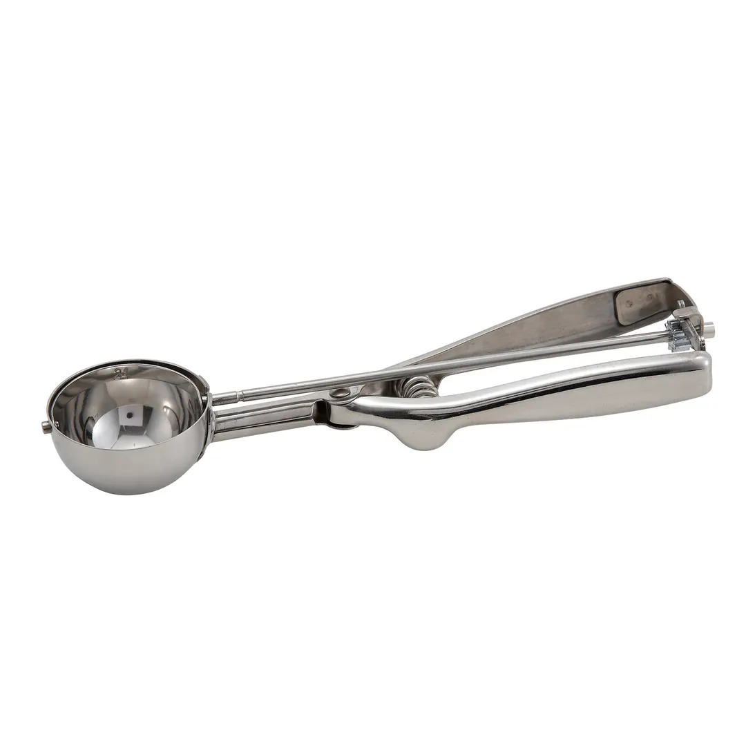Winco ISS-24 Round Squeeze Handle Disher Portioner, Size 24